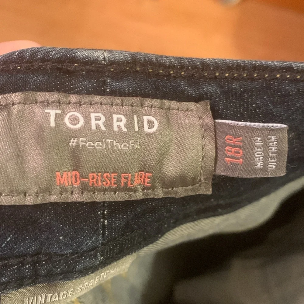 Torrid Mid-Rise Flair Jeans - Picture 6 of 8